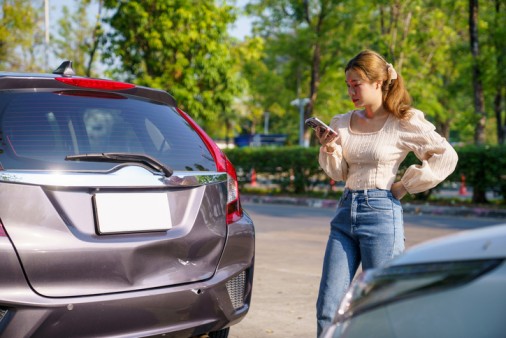 damaged vehicles after Car accident