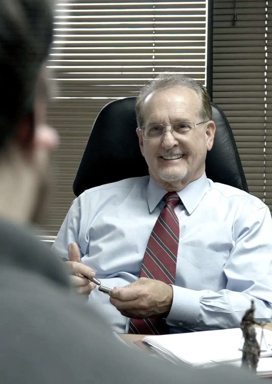 Lawyer richard with client